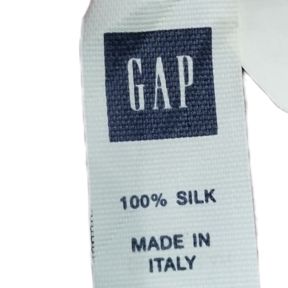 1990s Gap Italian Silk Plum Black Polka Dot Scarf - Picture 4 of 7